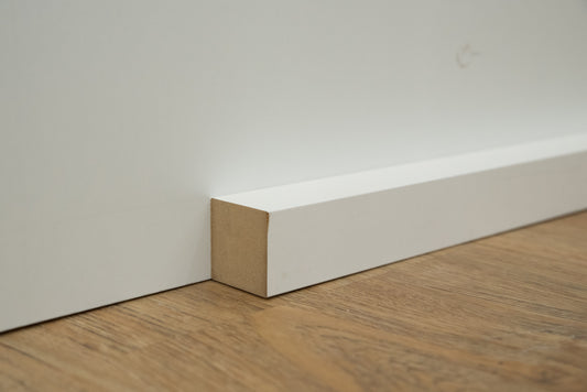 Renovierungsleiste weiss quadratleiste 2000x40x40