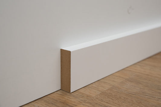 Renovierungsleiste weiss rechteckleiste 2000x60x20